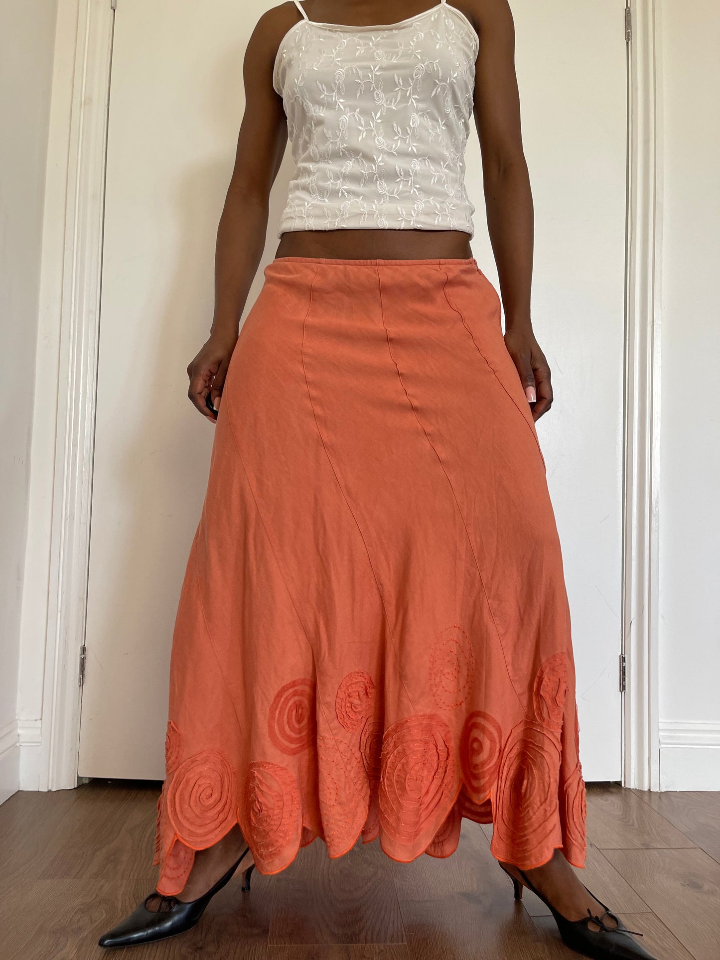 100% Linen maxi skirt 14-16uk