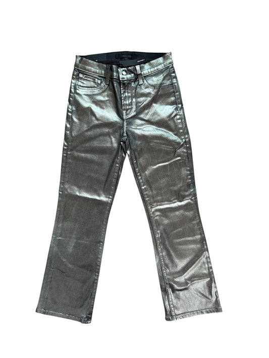 Festival Silver metallic straight leg jeans