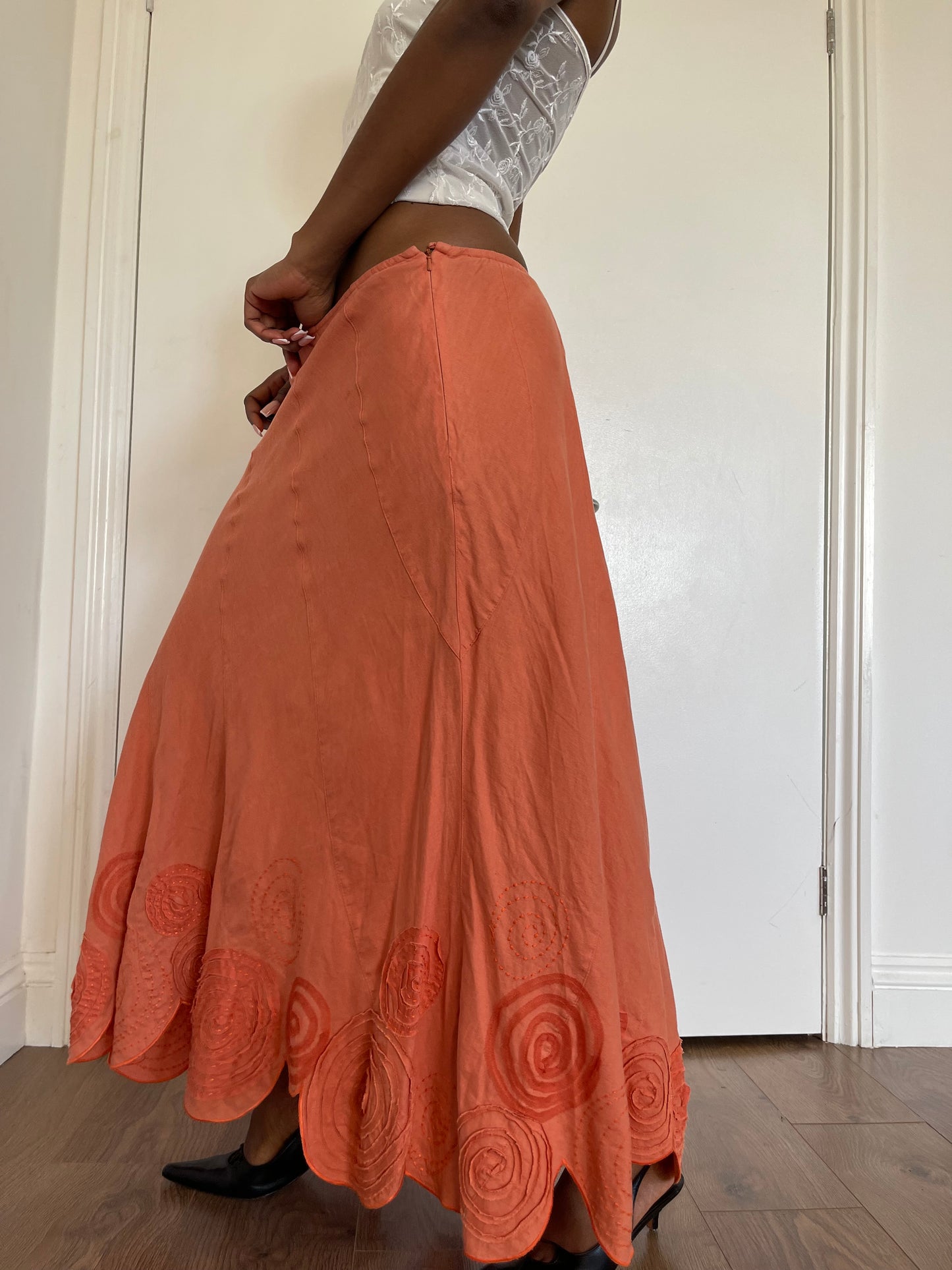 100% Linen maxi skirt 14-16uk