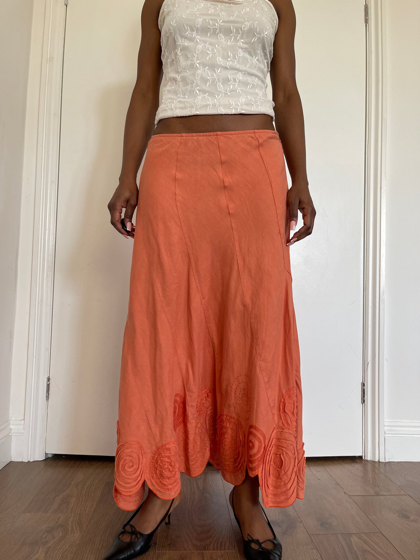 100% Linen maxi skirt 14-16uk