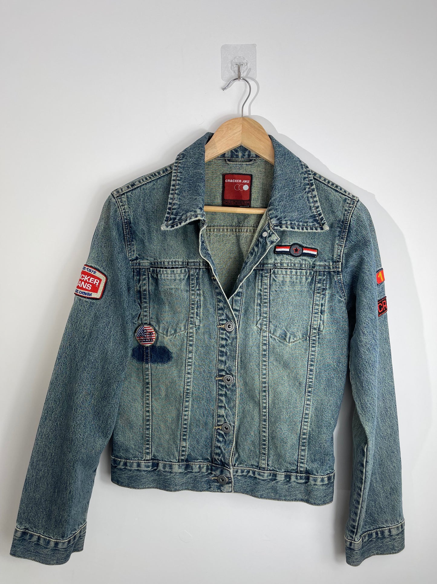 Vintage cracker Denim jacket 8-10uk