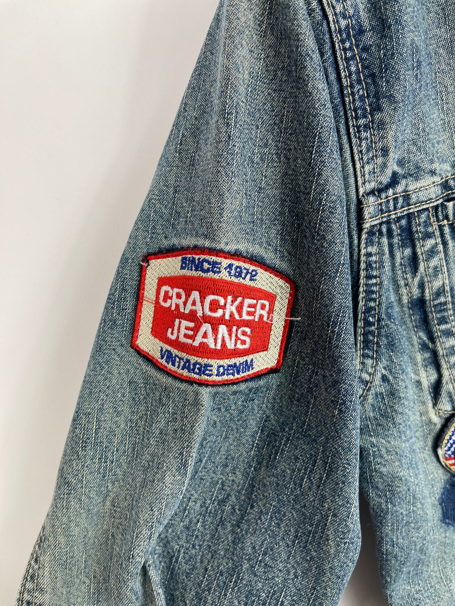 Vintage cracker Denim jacket 8-10uk