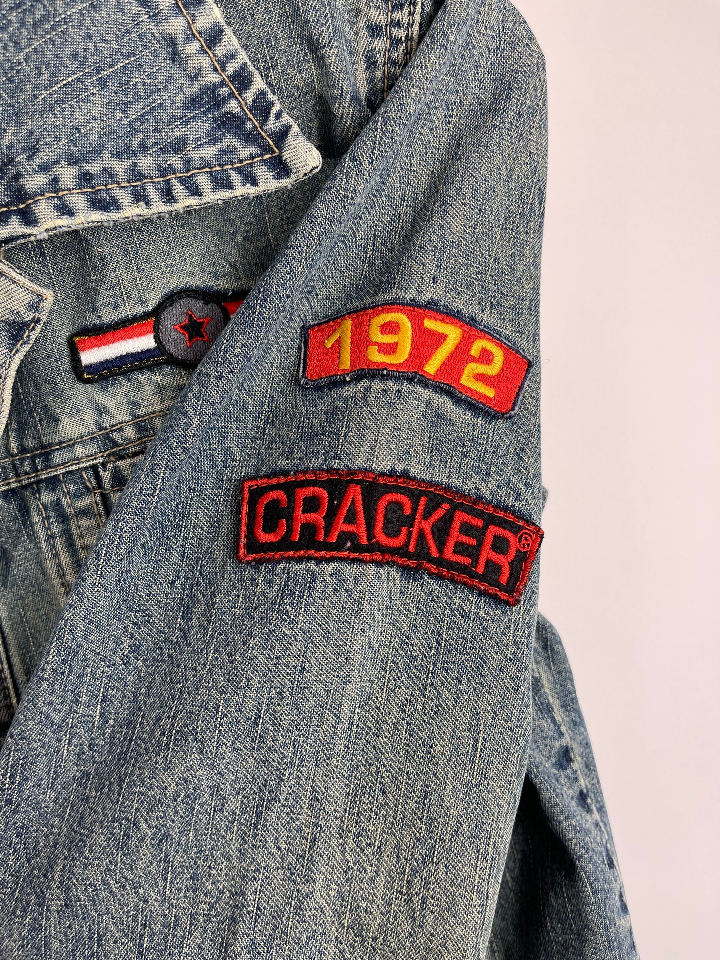 Vintage cracker Denim jacket 8-10uk